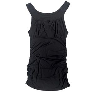 Body Central Sleeveless Cut Out Ruched Top
